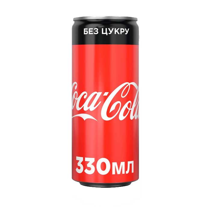 Coca Cola Zero — 0,33 л ж/б