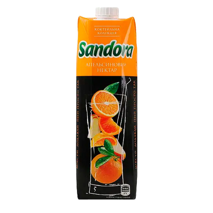 Orange juice, 0,95 l, TM "Sandora"