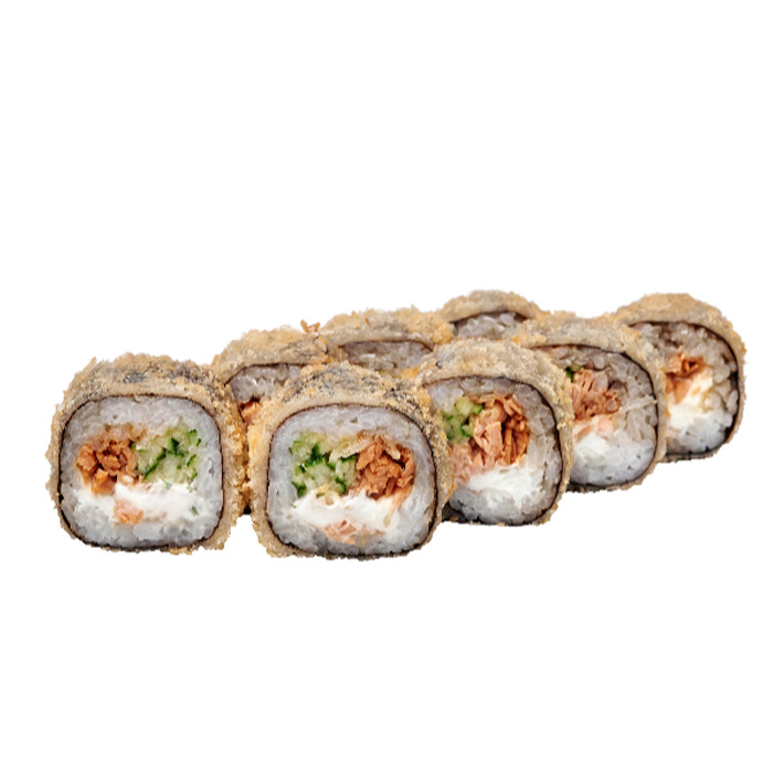 Banzai with fried salmon