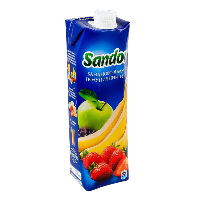Banana-Strawberry Nectar, 0.95 L, “Sandora” Brand