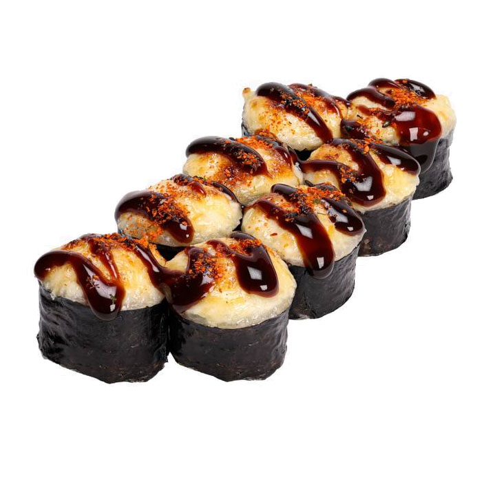 Baked futomaki with tuna