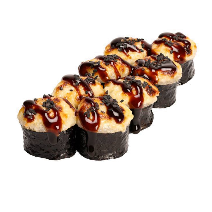 Baked Maki with shrimp