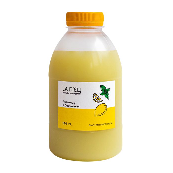 Лимонад з базиліком — 0,5 л