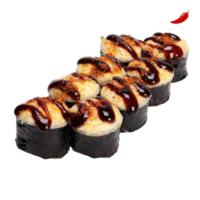 Baked futomaki with tuna