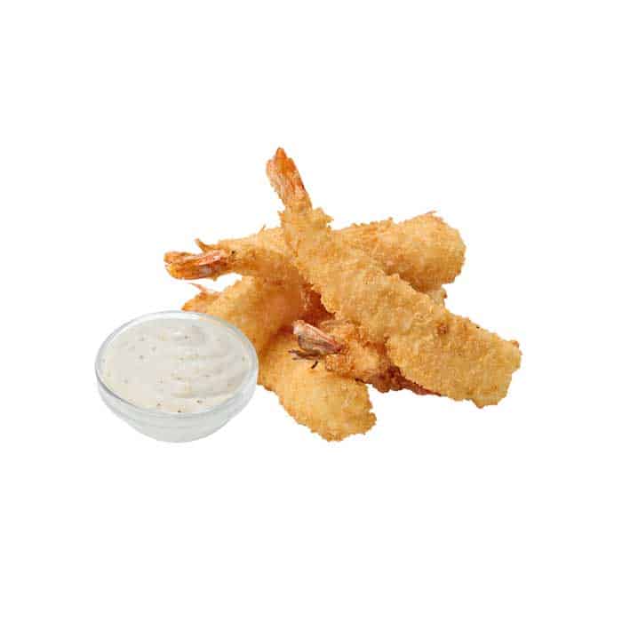 Shrimp tempura with tartar sauce