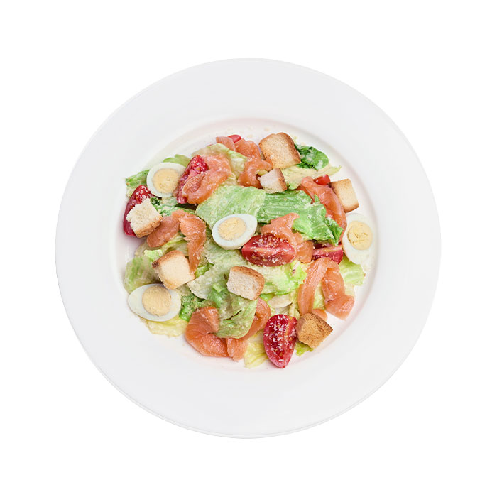Caesario with salmon
