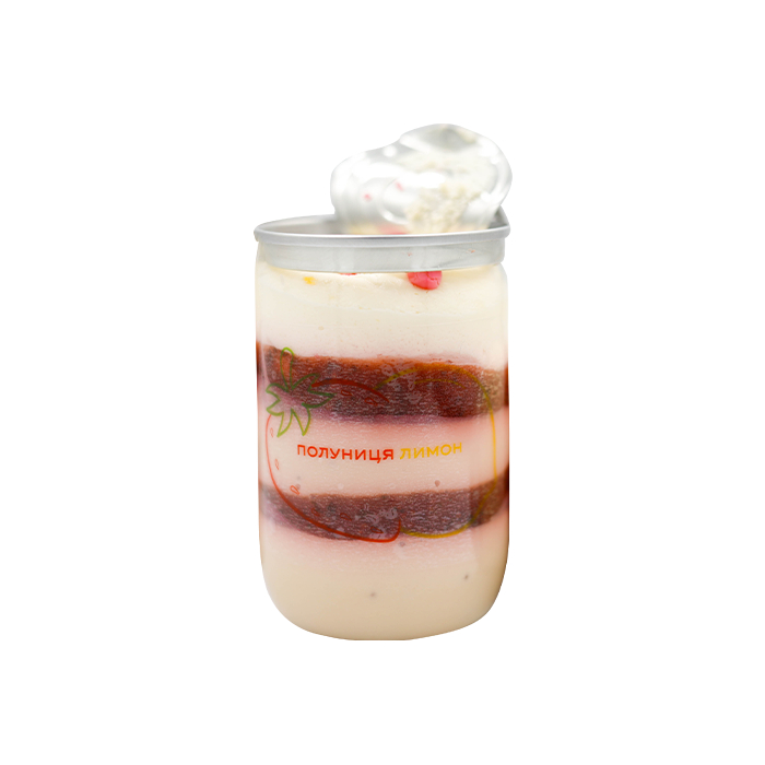Strawberry lemon mousse dessert