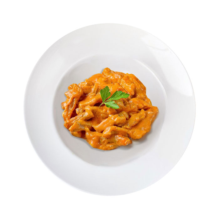 Бефстроганов зі свинини