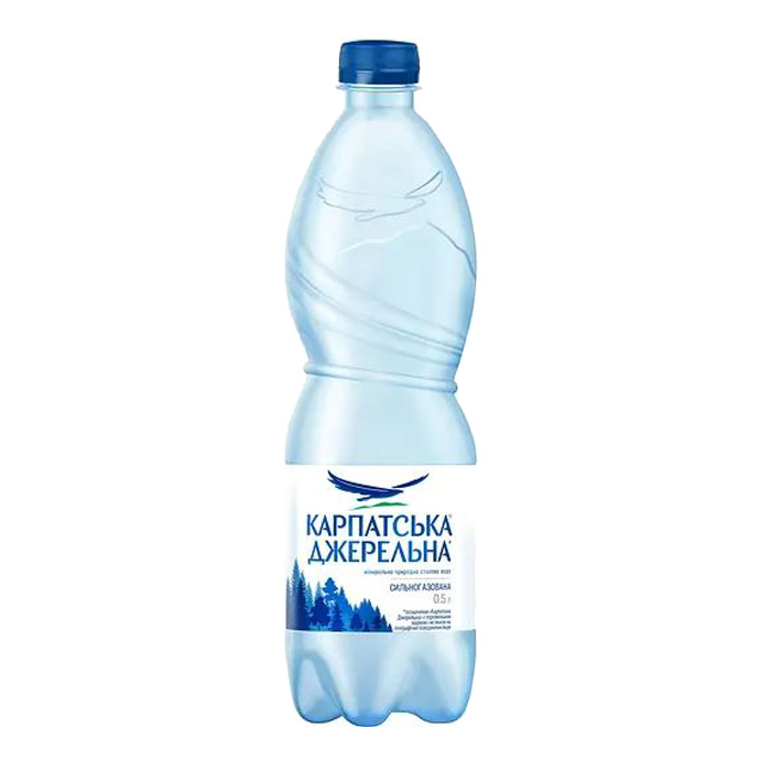 Carpathian spring sparkling water — 0.5 l