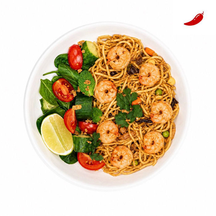 Udon with shrimp