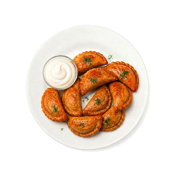 Deep-fried dumplings with cheese